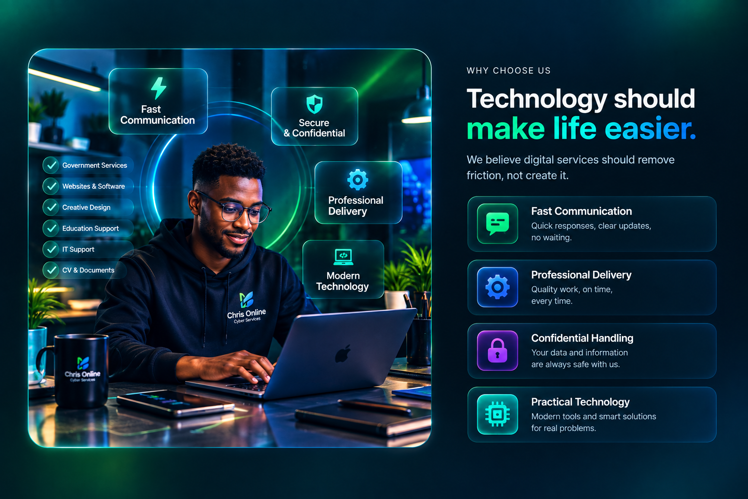 Why choose Chris Online Cyber Services